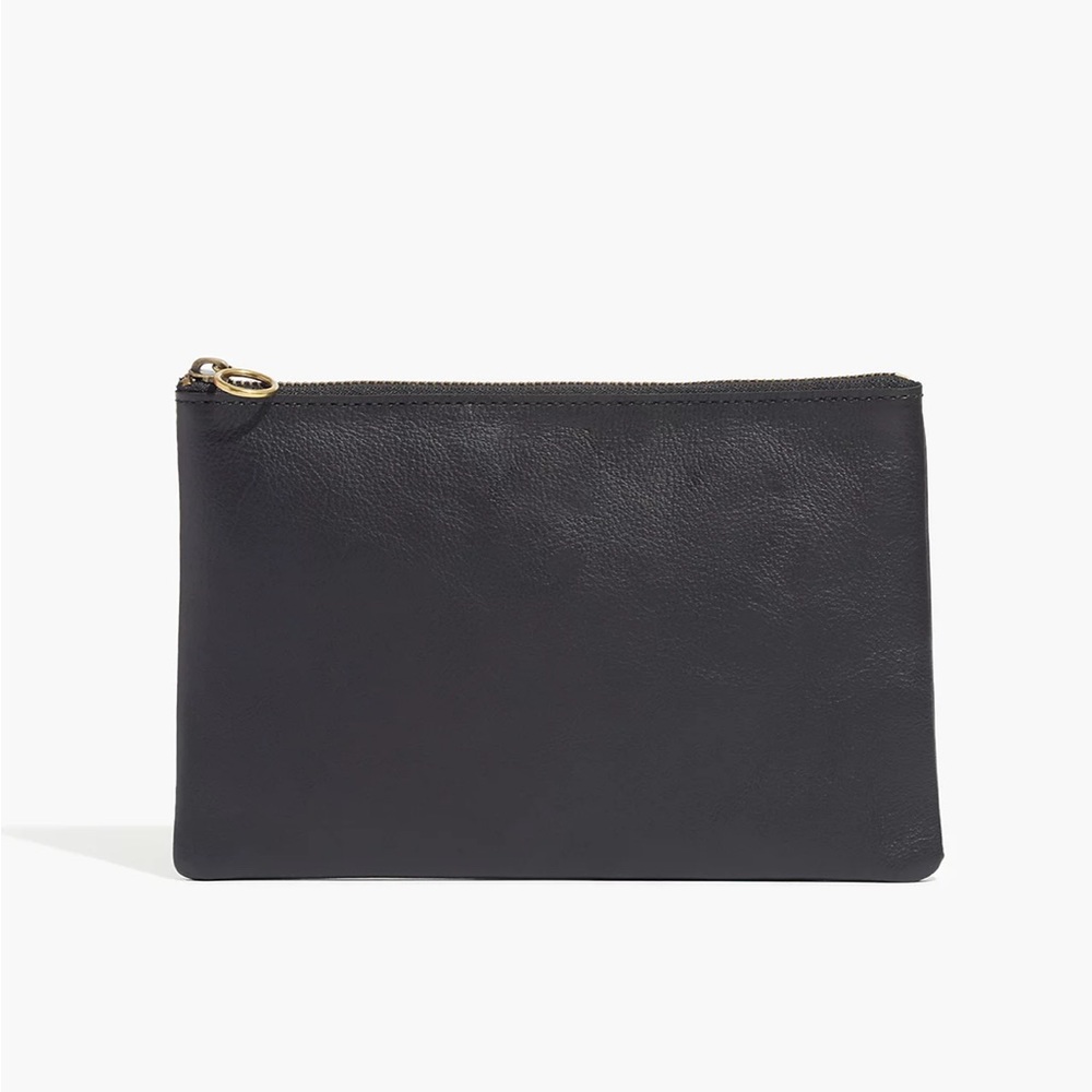 EUC madewell leather pouch clutch